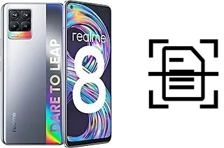 Scan document on a Realme 8