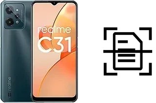 Scan document on a Realme C31