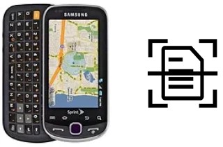 Scan document on a Samsung Intercept