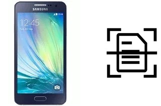 Scan document on a Samsung Galaxy A3 Duos