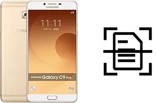 Scan document on a Samsung Galaxy C9 Pro