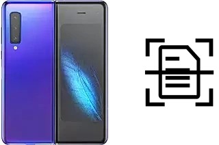 Scan document on a Samsung Galaxy Fold