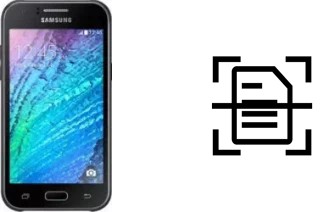 Scan document on a Samsung Galaxy J1 mini