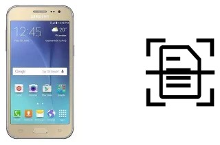 Scan document on a Samsung Galaxy J2 DTV