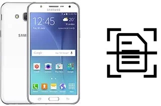 Scan document on a Samsung Galaxy J5