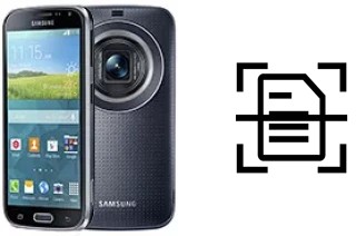 Scan document on a Samsung Galaxy K zoom