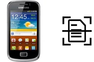 Scan document on a Samsung Galaxy mini 2 S6500