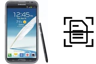 Scan document on a Samsung Galaxy Note II CDMA