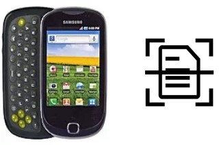 Scan document on a Samsung Galaxy Q T589R