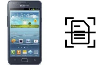 Scan document on a Samsung I9105 Galaxy S II Plus