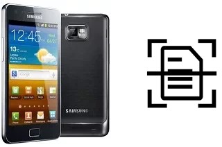 Scan document on a Samsung I9100 Galaxy S II