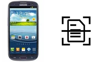 Scan document on a Samsung Galaxy S III I747