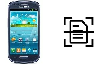 Scan document on a Samsung I8190 Galaxy S III mini