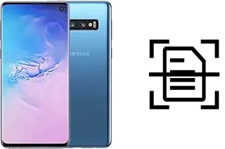 Scan document on a Samsung Galaxy S10