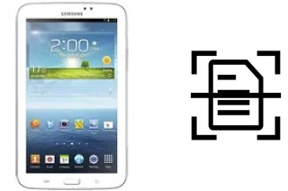 Scan document on a Samsung Galaxy Tab 3 7.0 WiFi