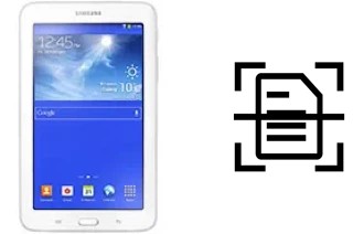 Scan document on a Samsung Galaxy Tab 3 lite 3G