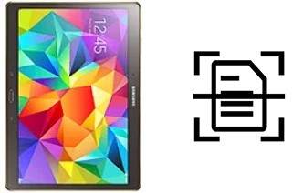 Scan document on a Samsung Galaxy Tab S 10.5 LTE