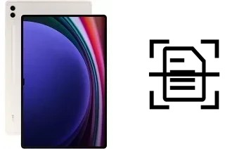 Scan document on a Samsung Galaxy Tab S9 Ultra