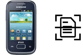 Scan document on a Samsung Galaxy Y Plus S5303