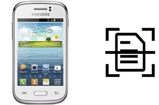 Scan document on a Samsung Galaxy Young S6310