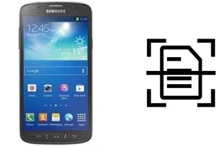 Scan document on a Samsung I9295 Galaxy S4 Active