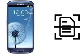 Scan document on a Samsung I9300 Galaxy S III