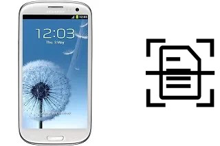 Scan document on a Samsung Galaxy S3 Neo