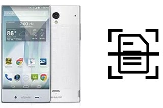 Scan document on a Sharp Aquos Crystal