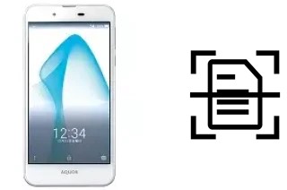 Scan document on a Sharp Aquos L