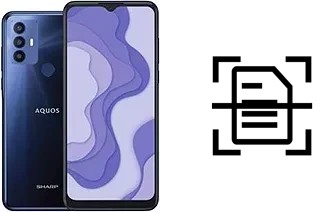 Scan document on a Sharp Aquos V6 Plus