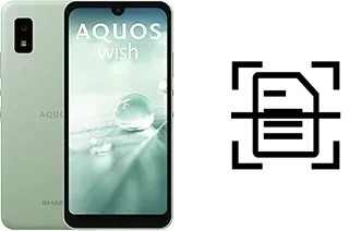 Scan document on a Sharp Aquos wish