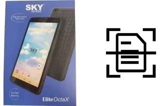 Scan document on a Sky-Devices Elite OctaX