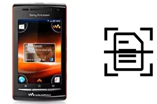 Scan document on a Sony Ericsson W8