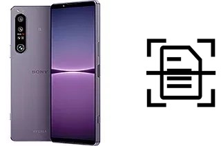 Scan document on a Sony Xperia 1 IV