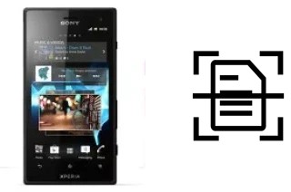 Scan document on a Sony Xperia acro S