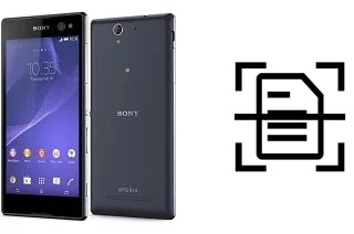 Scan document on a Sony Xperia C3 Dual