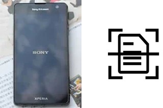 Scan document on a Sony Xperia LT29i Hayabusa