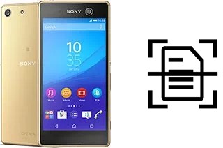 Scan document on a Sony Xperia M5 Dual