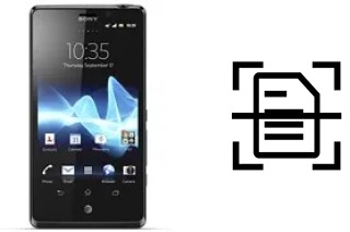 Scan document on a Sony Xperia T LTE