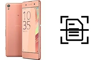 Scan document on a Sony Xperia XA