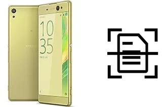 Scan document on a Sony Xperia XA Ultra