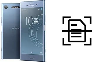 Scan document on a Sony Xperia XZ1