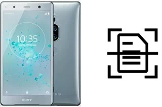 Scan document on a Sony Xperia XZ2 Premium