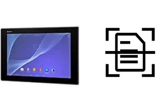 Scan document on a Sony Xperia Z2 Tablet Wi-Fi