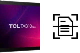 Scan document on a TCL Tab10 Neo