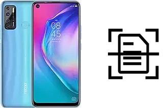 Scan document on a TECNO Camon 15 Air