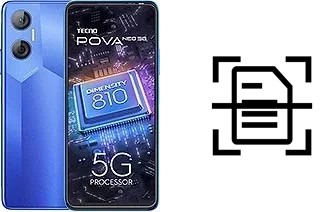 Scan document on a Tecno Pova Neo 5G