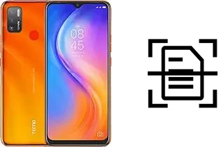 Scan document on a TECNO Spark 5 Air
