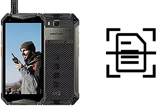 Scan document on an Ulefone Power Armor 20WT