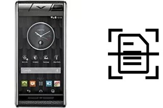 Scan document on a Vertu Aster